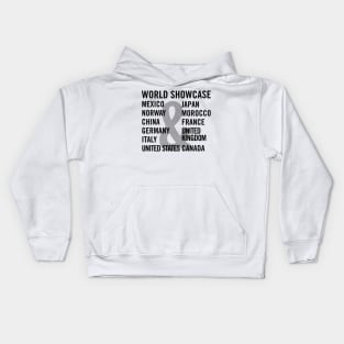 Themepark Areas Kids Hoodie